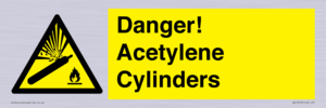 WV10313: Danger! Acetylene Cylinders