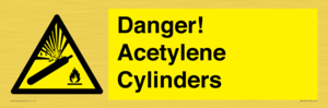 WV10313: Danger! Acetylene Cylinders