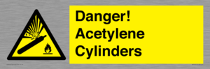 WV10313: Danger! Acetylene Cylinders