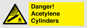 WV10313: Danger! Acetylene Cylinders