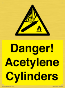 WV10313: Danger! Acetylene Cylinders