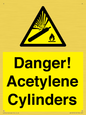 WV10313: Danger! Acetylene Cylinders