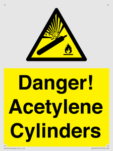 WV10313: Danger! Acetylene Cylinders