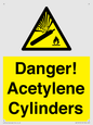 WV10313: Danger! Acetylene Cylinders