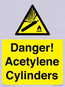 WV10313: Danger! Acetylene Cylinders