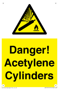 WV10313: Danger! Acetylene Cylinders