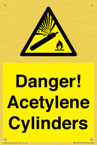 WV10313: Danger! Acetylene Cylinders