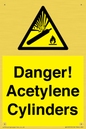 WV10313: Danger! Acetylene Cylinders