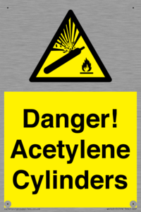 WV10313: Danger! Acetylene Cylinders