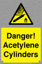 WV10313: Danger! Acetylene Cylinders