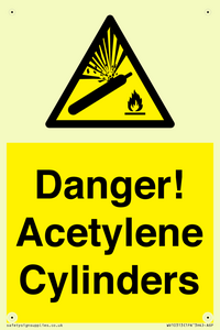 WV10313: Danger! Acetylene Cylinders