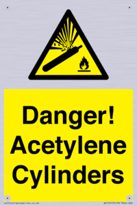 WV10313: Danger! Acetylene Cylinders