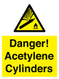 WV10313: Danger! Acetylene Cylinders