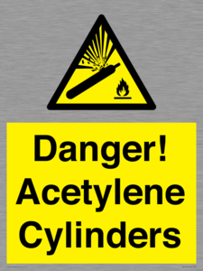 WV10313: Danger! Acetylene Cylinders