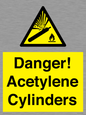 WV10313: Danger! Acetylene Cylinders