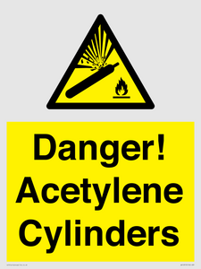 WV10313: Danger! Acetylene Cylinders