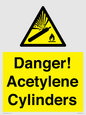 WV10313: Danger! Acetylene Cylinders