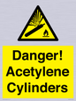 WV10313: Danger! Acetylene Cylinders