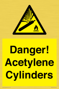 WV10313: Danger! Acetylene Cylinders