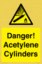 WV10313: Danger! Acetylene Cylinders