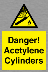 WV10313: Danger! Acetylene Cylinders