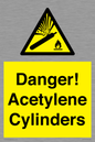 WV10313: Danger! Acetylene Cylinders