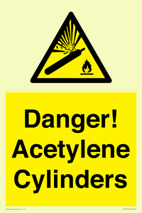 WV10313: Danger! Acetylene Cylinders