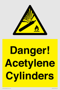 WV10313: Danger! Acetylene Cylinders
