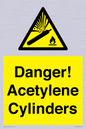 WV10313: Danger! Acetylene Cylinders
