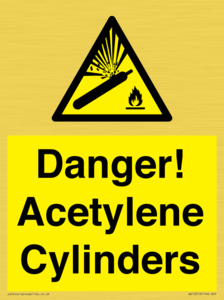 WV10313: Danger! Acetylene Cylinders
