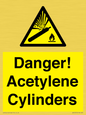 WV10313: Danger! Acetylene Cylinders