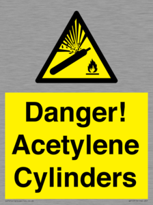 WV10313: Danger! Acetylene Cylinders