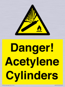 WV10313: Danger! Acetylene Cylinders