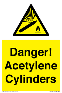 WV10313: Danger! Acetylene Cylinders
