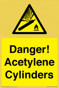 WV10313: Danger! Acetylene Cylinders