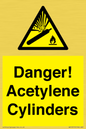 WV10313: Danger! Acetylene Cylinders