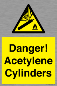 WV10313: Danger! Acetylene Cylinders