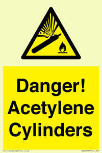 WV10313: Danger! Acetylene Cylinders