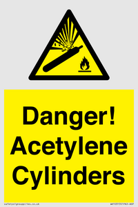 WV10313: Danger! Acetylene Cylinders