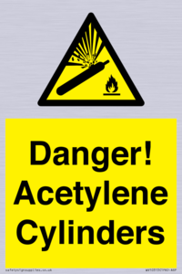 WV10313: Danger! Acetylene Cylinders