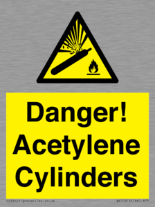 WV10313: Danger! Acetylene Cylinders