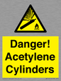 WV10313: Danger! Acetylene Cylinders