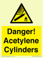 WV10313: Danger! Acetylene Cylinders