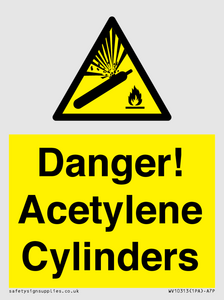 WV10313: Danger! Acetylene Cylinders