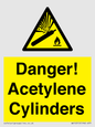WV10313: Danger! Acetylene Cylinders
