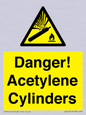 WV10313: Danger! Acetylene Cylinders