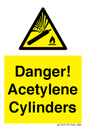 WV10313: Danger! Acetylene Cylinders
