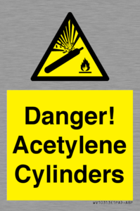 WV10313: Danger! Acetylene Cylinders