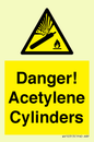 WV10313: Danger! Acetylene Cylinders