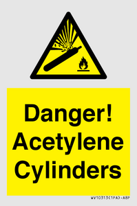 WV10313: Danger! Acetylene Cylinders